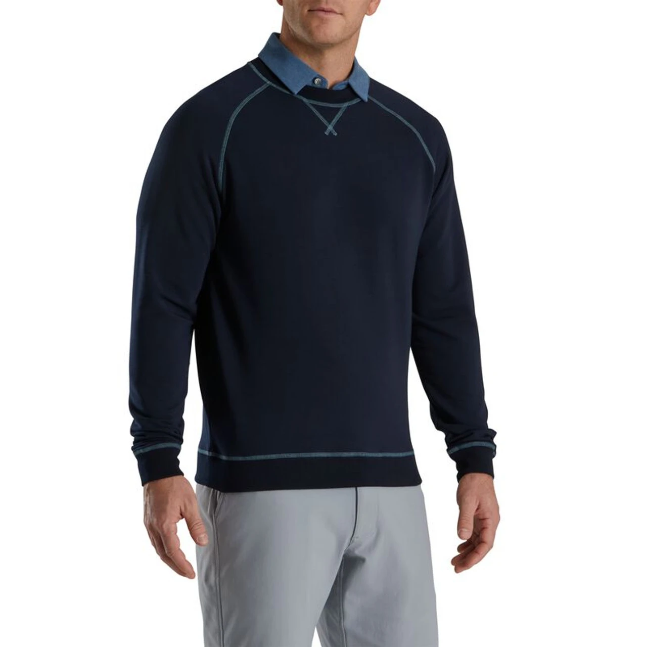 FootJoy Golf FootJoy Drirelease French Terry Crewneck 17 FootJoy Golf FootJoy Drirelease French Terry Crewneck - Image 15