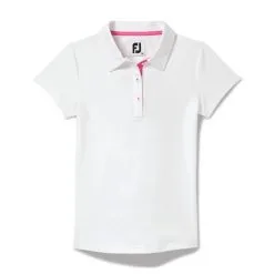 FootJoy Golf FootJoy Girls Short Sleeve Golf Shirt -Brands Shop FootJoy Girls Short Sleeve Golf Shirt WHTa 70619.1670524184