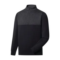 FootJoy Golf FootJoy Heather Yoke Half Zip Midlayer 11 FootJoy Golf FootJoy Heather Yoke Half Zip Midlayer -Brands Shop FootJoy Heather Yoke Half Zip Midlayer Black 58418.1671485878