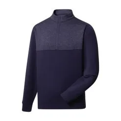 FootJoy Golf FootJoy Heather Yoke Half Zip Midlayer 16 FootJoy Golf FootJoy Heather Yoke Half Zip Midlayer -Brands Shop FootJoy Heather Yoke Half Zip Midlayer Navy 70482.1671485842