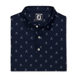 FootJoy Golf FootJoy Junior Golf Print Self Collar Polo -Brands Shop FootJoy Junior Golf Print Self Collar Polo Navyb 15033.1670520093