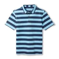 FootJoy Golf FootJoy Junior Rugby Stripe Self Collar Polo