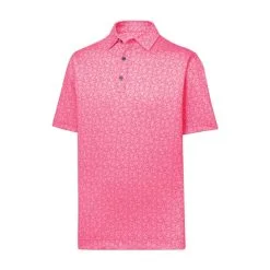 FootJoy Golf FootJoy Painted Floral Lisle Traditional Fit Polo -Brands Shop FootJoy Painted Floral Lisle Traditional Fit Polo Watermelon 55187.1675980007