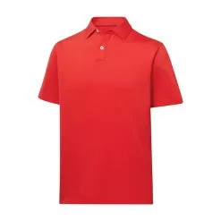 FootJoy Golf FootJoy Solid Lisle Self Collar Athletic Fit Polo -Brands Shop FootJoy Solid Lisle Self Collar Athletic Fit Polo Red 34571.1670266632