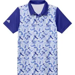Adidas Golf Adidas Boys Camo Printed Polo