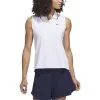 Adidas Golf Adidas Womens Go-To Pique Sleeveless Polo