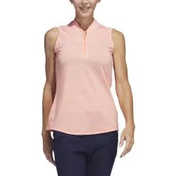 Adidas Golf Adidas Womens Two Color Ottoman Sleeveless Polo -Brands Shop HT1247 83087.1678917474