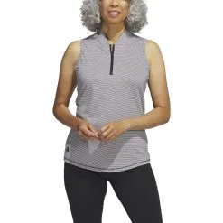 Adidas Golf Adidas Womens Two Color Ottoman Sleeveless Polo -Brands Shop HT1251 12466.1678917474