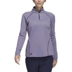 Adidas Golf Adidas Womens Embossed Quarter Zip Jacket -Brands Shop HT1269 20686.1679077405