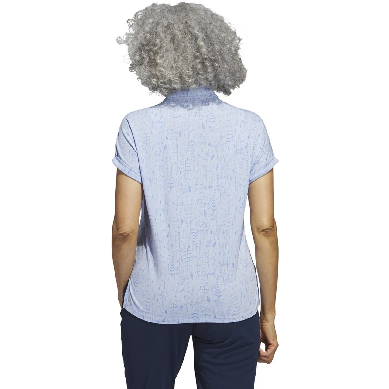 Adidas Golf Adidas Womens Go-To Printed Polo 4 Adidas Golf Adidas Womens Go-To Printed Polo - Image 2