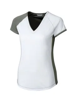 Cutter & Buck Ladies Presley V-Neck Shirt -Brands Shop LBK00013 EG MANN HG 48388.1649713683