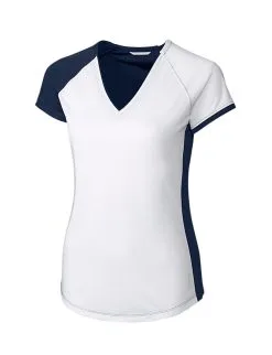 Cutter & Buck Ladies Presley V-Neck Shirt -Brands Shop LBK00013 NA MANN HG 60345.1649713683