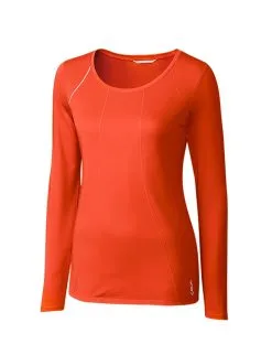 Cutter & Buck Ladies Long Sleeve Jaimie Scoop Neck Shirt -Brands Shop LBK00014 CLO MANN HG 23089.1649713417