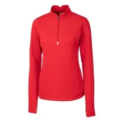 Cutter & Buck Ladies Traverse Stretch Quarter Zip Pullover -Brands Shop LCK00033 RD MANN HG 16658.1668803655