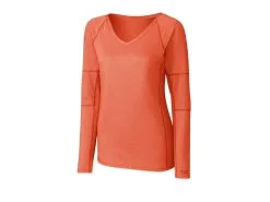 Cutter & Buck Ladies Long Sleeve Victory V-Neck Shirt -Brands Shop LCK08701 CLO MANN HG 20229.1649712075