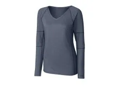 Cutter & Buck Ladies Long Sleeve Victory V-Neck Shirt -Brands Shop LCK08701 LYN MANN HG 69046.1649712075