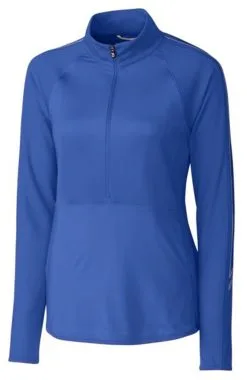 Cutter & Buck Ladies Pennant Sport 3/4 Zip Top -Brands Shop LCK08717 TBL MANN HG 36339.1649798504