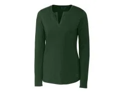 Cutter & Buck Ladies Long Sleeve Avail Double V-Neck Shirt -Brands Shop LCK08720 HT MANN HG 14452.1649711437