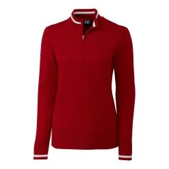 Cutter & Buck Ladies Lakemont Tipped Half Zip -Brands Shop LCS00005 CDR MANN HG 77086.1669056891