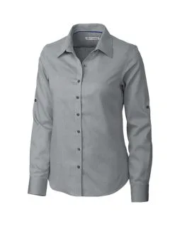 Cutter & Buck Women's Long Sleeve Epic Easy Care Mini Herringbone 6 Cutter & Buck Women's Long Sleeve Epic Easy Care Mini Herringbone -Brands Shop LCW04149 CC MANN HG 53289.1668553449