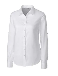 Cutter & Buck Women's Long Sleeve Epic Easy Care Mini Herringbone 7 Cutter & Buck Women's Long Sleeve Epic Easy Care Mini Herringbone -Brands Shop LCW04149 WH MANN HG 46968.1668553449