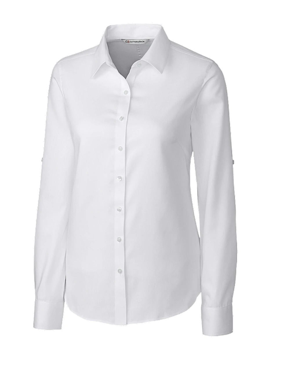 Cutter & Buck Women's Long Sleeve Epic Easy Care Mini Herringbone 5 Cutter & Buck Women's Long Sleeve Epic Easy Care Mini Herringbone - Image 3