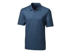 Cutter & Buck Pike Herringbone Print Polo -Brands Shop MCK00125 IND MANN HG 86854.1668809126