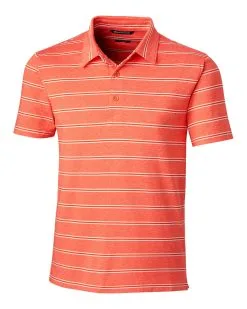 Cutter & Buck Forge Heather Stripe Tailored Fit Polo -Brands Shop MCK00132 CLO MANN HG 95920.1649194253
