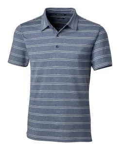 Cutter & Buck Forge Heather Stripe Tailored Fit Polo -Brands Shop MCK00132 IND MANN HG 63727.1649194253