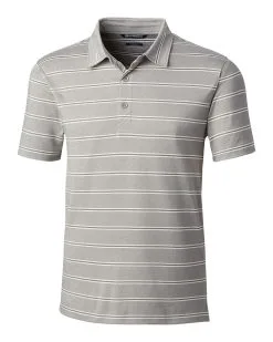 Cutter & Buck Forge Heather Stripe Tailored Fit Polo -Brands Shop MCK00132 POL MANN HG 12368.1649194253