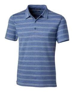 Cutter & Buck Forge Heather Stripe Tailored Fit Polo -Brands Shop MCK00132 TBL MANN HG 95379.1649194253