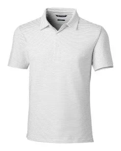 Cutter & Buck Forge Pencil Stripe Tailored Fit Polo -Brands Shop MCK00145 WH MANN HG 57579.1633540292