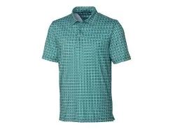 Cutter & Buck Pike Houndstooth Polo -Brands Shop MCK01056 SEW MANN HG 45113.1669059916