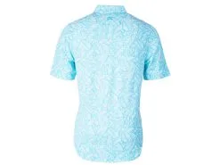 Cutter & Buck Reach Oxford Palm Print Polo -Brands Shop MCK01125 SUB MANNB HG 32891.1669062721