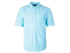 Cutter & Buck Reach Oxford Palm Print Polo -Brands Shop MCK01125 SUB MANN HG 90057.1669062721