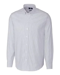 Cutter & Buck Long Sleeve Stretch Oxford Stripe Shirt -Brands Shop MCW00141 LTB MANN HG 29469.1637274261