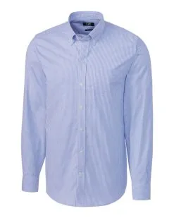 Cutter & Buck Long Sleeve Tailored Fit Stretch Oxford Stripe Shirt -Brands Shop MCW00142 FB MANN HG 56756.1668810610