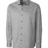Cutter & Buck Long Sleeve Epic Easy Care Mini Herringbone - Big & Tall