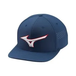 Mizuno Golf Mizuno Tour Flat Snapback Cap -Brands Shop Mizuno Tour Flat Snapback Cap Navy 48496.1654018396