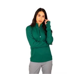 Cutter & Buck Ladies Traverse Stretch Quarter Zip Pullover