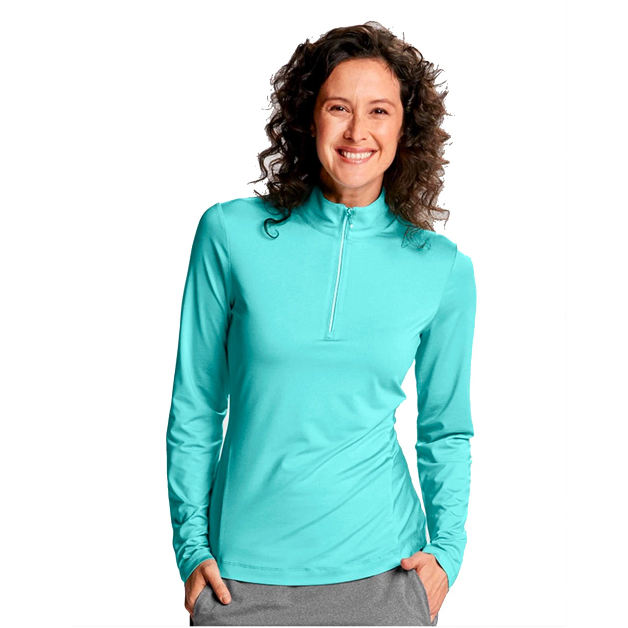 Cutter & Buck Ladies Madeline Half Zip Mockneck Top 3 Cutter & Buck Ladies Madeline Half Zip Mockneck Top