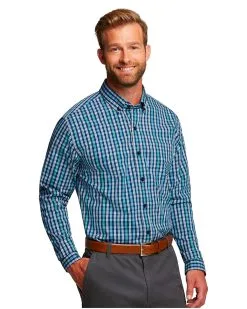 Cutter & Buck Anchor Double Check Plaid Shirt