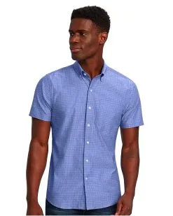 Cutter & Buck Strive Three Bars Jacquard Short Sleeve Shirt