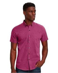 Cutter & Buck Strive Rail Stripe Short Sleeve Shirt