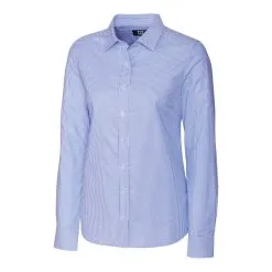 Cutter & Buck Ladies Long Sleeve Stretch Oxford Stripe Shirt -Brands Shop Untitled Artwork 7 02351.1668810853