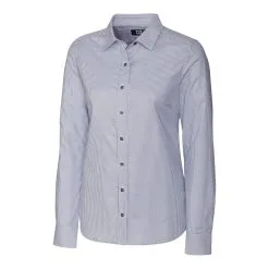 Cutter & Buck Ladies Long Sleeve Stretch Oxford Stripe Shirt -Brands Shop Untitled Artwork 8 64205.1668810853