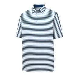 FootJoy Golf FootJoy ProDry Performance Lisle 2-Color Stripe Self Collar Polo -Brands Shop fj 27972 43728.1675976005